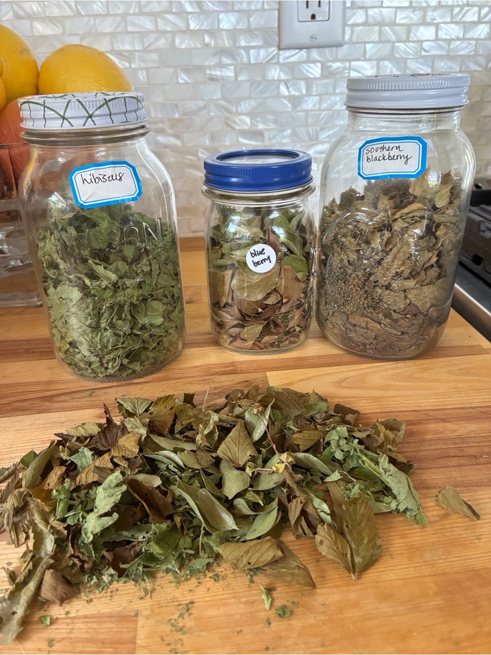 Organic Southern Berry Summer tea blend. Hand picked on Yellow Flower Farm.